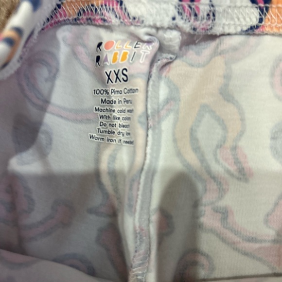 Roller Rabbit Lovely Monkey Pima Cotton Long Sleeve Pajamas XXS - Picture 10 of 11